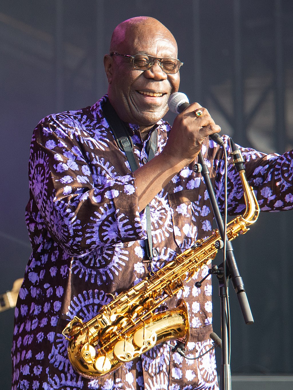 Manu Dibango at Festival Les Escales - Saint Nazaire - 2019